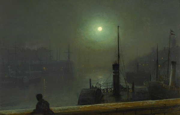 Moonlight painter by John Atkinson Grimshaw